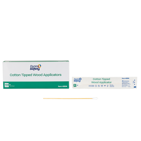 Dynarex Cotton Tip Wood Applicators Sterile 6" 1 Count