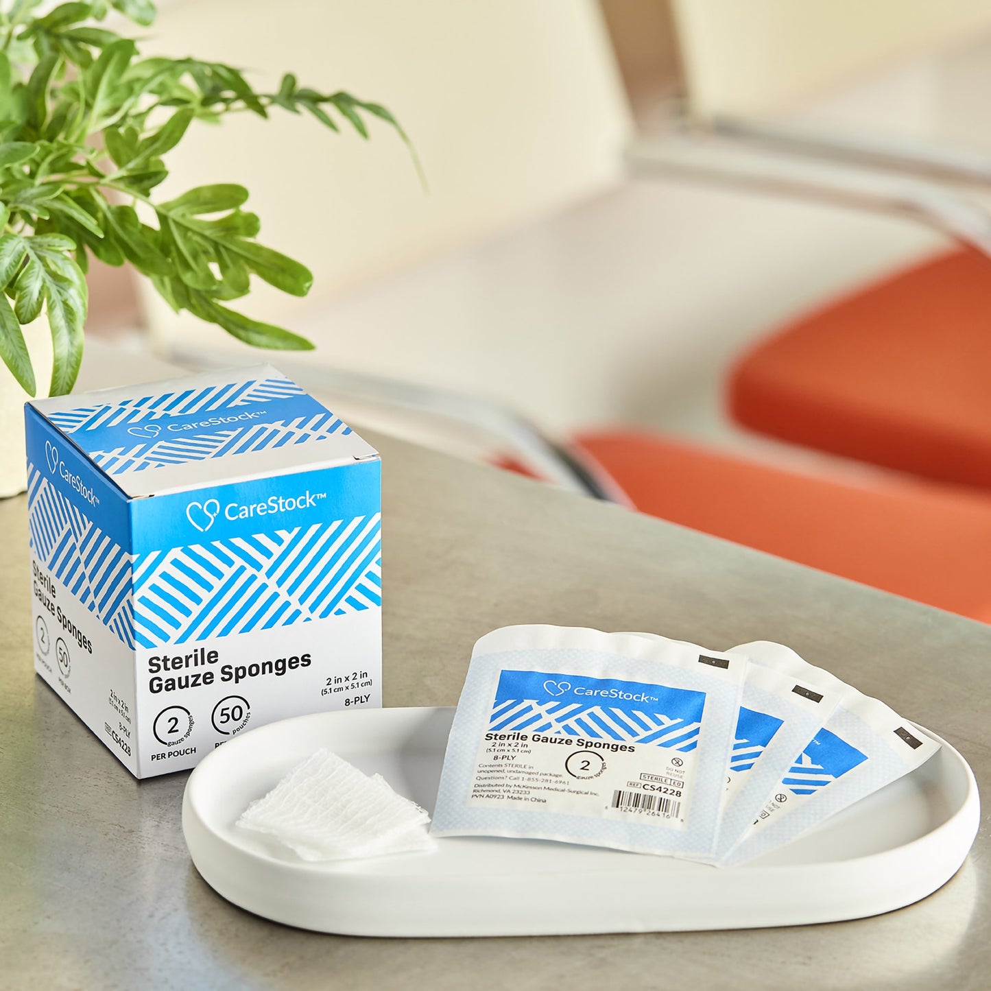 CareStock™ Gauze Sponge, 2 x 2 Inch