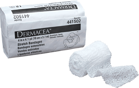 Dermacea Non-Sterile Stretch Bandage 4" x 4-1/10 yds.