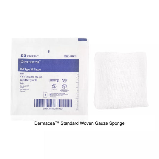 Dermacea Woven Gauze Sponge Sterile 2's 4" x 4" 8 Ply