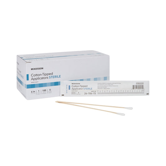 McKesson Sterile Swabsticks, Cotton Tip