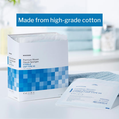 McKesson USP Type VII Gauze Sponge, 4 x 4 Inch