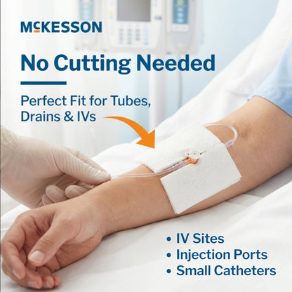 McKesson IV/Drain Split Dressing, 2 x 2 Inch