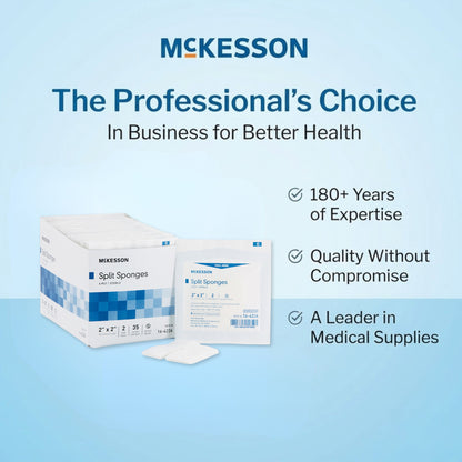 McKesson IV/Drain Split Dressing, 2 x 2 Inch