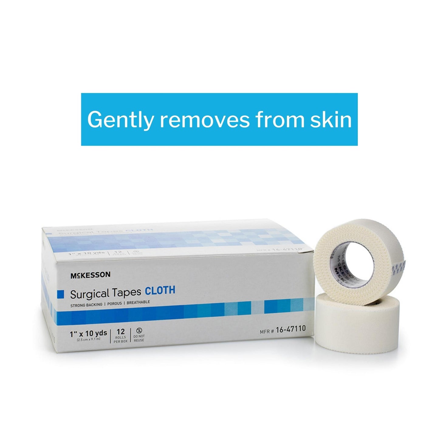 McKesson Silk-Like Cloth Medical Tape, White