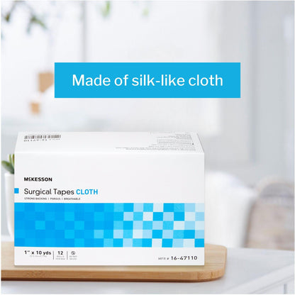 McKesson Silk-Like Cloth Medical Tape, White