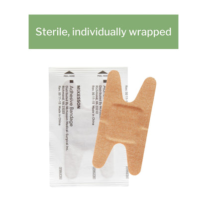 McKesson Knuckle Tan Adhesive Strip, 1-1/2 x 3 Inch