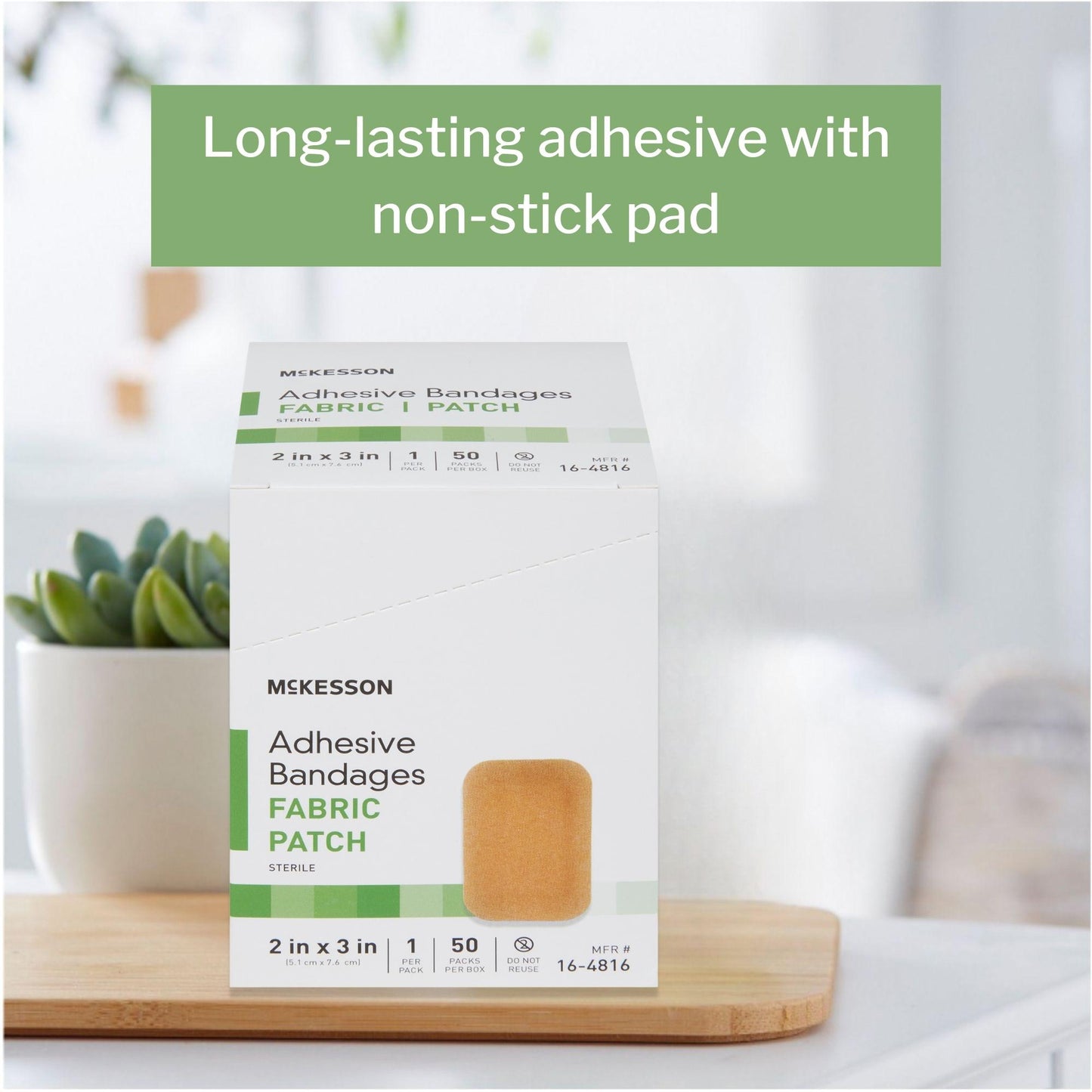 McKesson Tan Adhesive Strip, Up to 4 Inch Length
