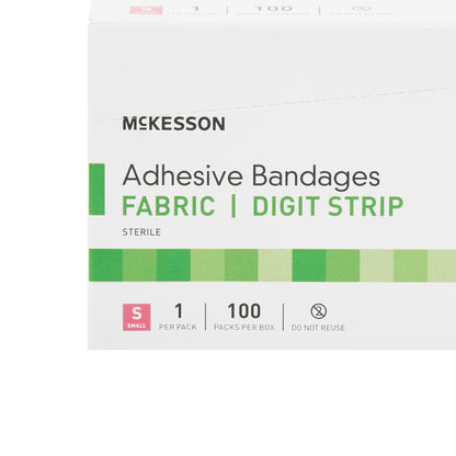 McKesson Fingertip Tan Adhesive Strip, Small