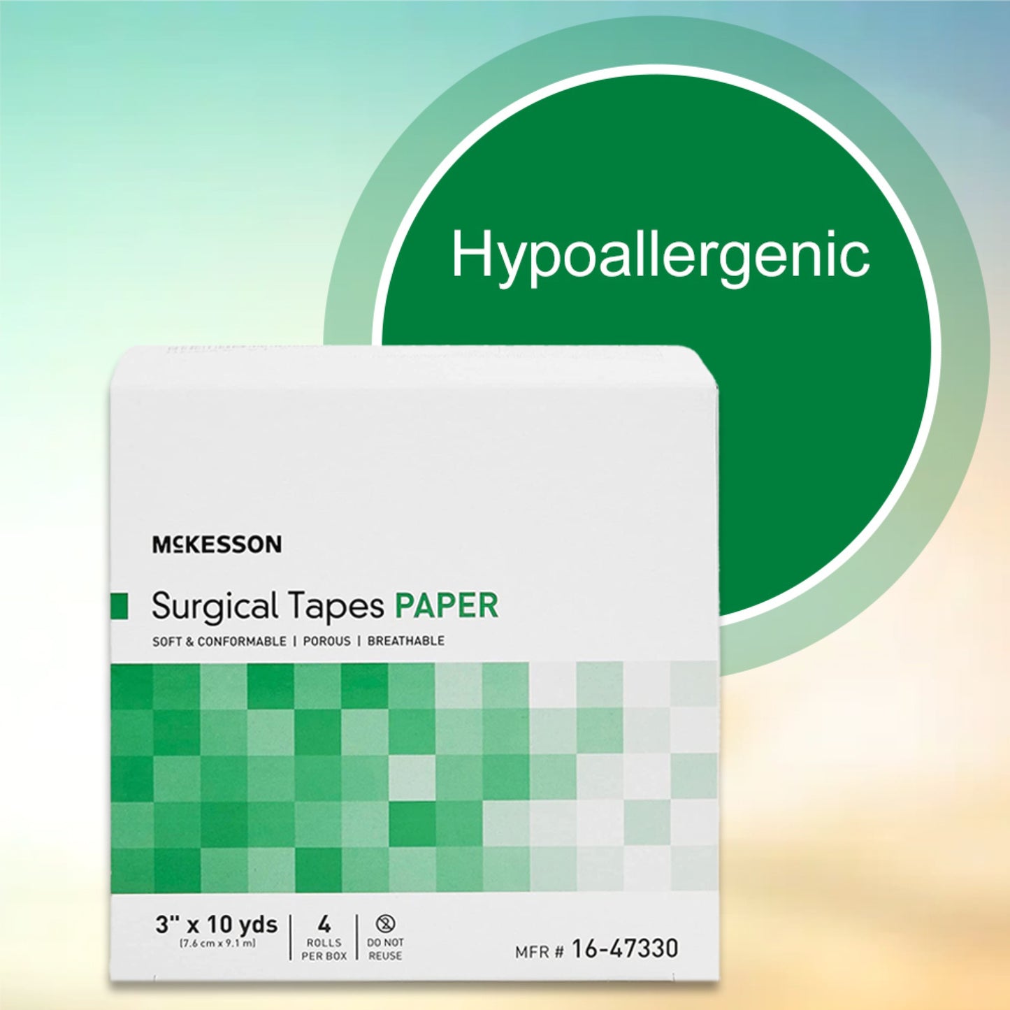 McKesson Medical Tape, 3 Inch x 10 Yard