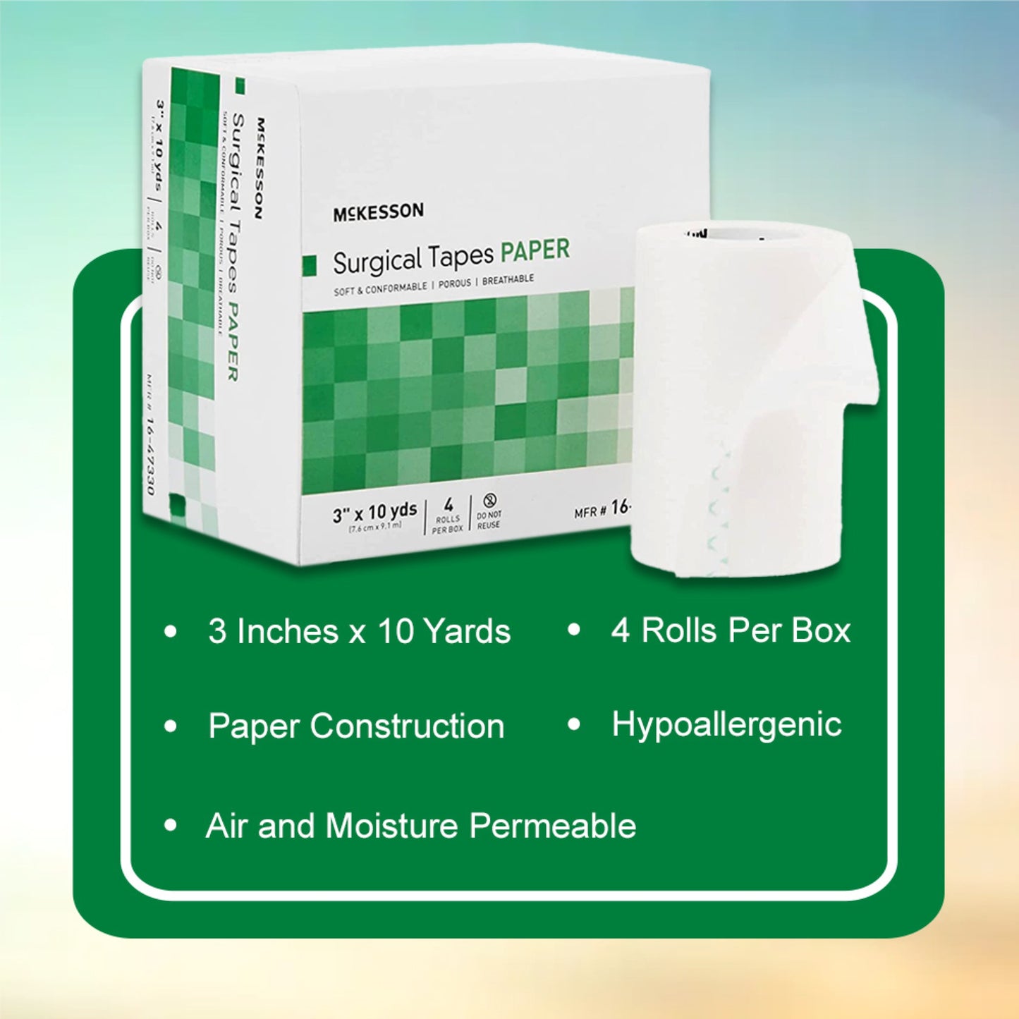 McKesson Medical Tape, 3 Inch x 10 Yard