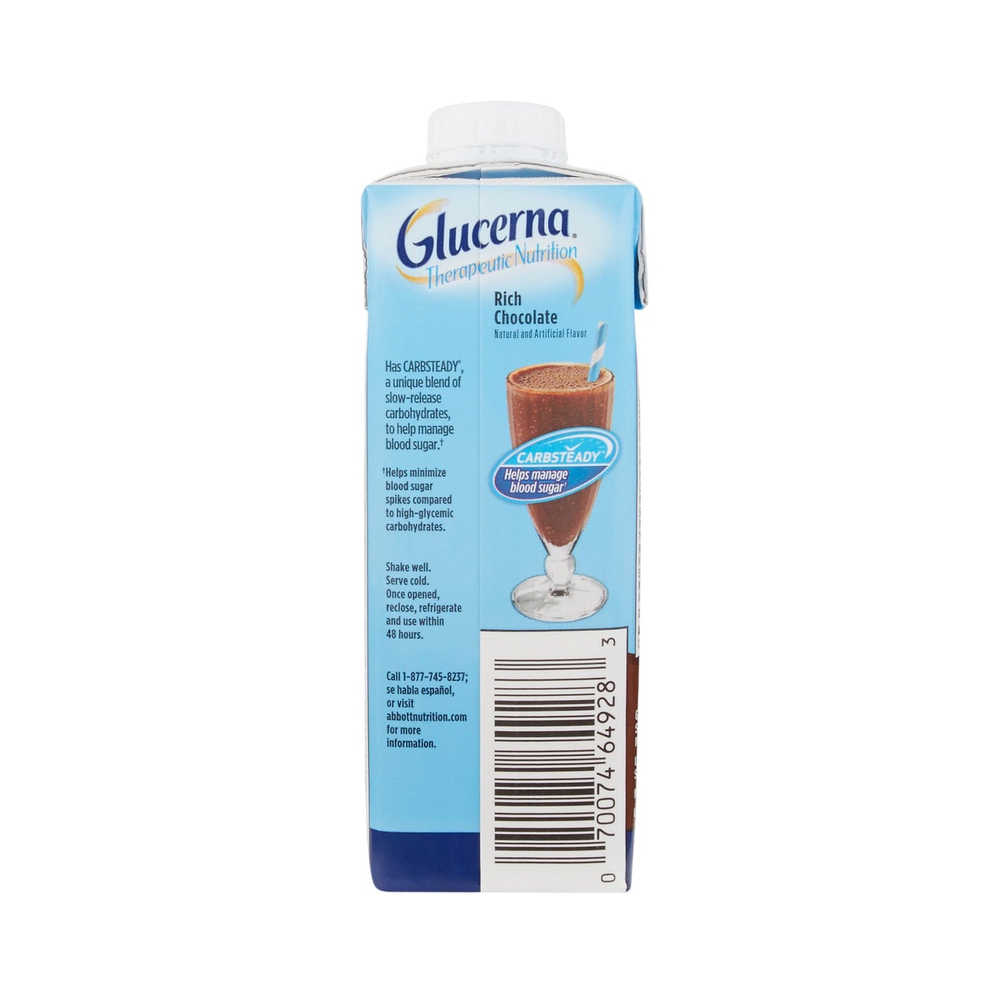 Glucerna® Chocolate Therapeutic Nutrition Shake, 8-Ounce carton