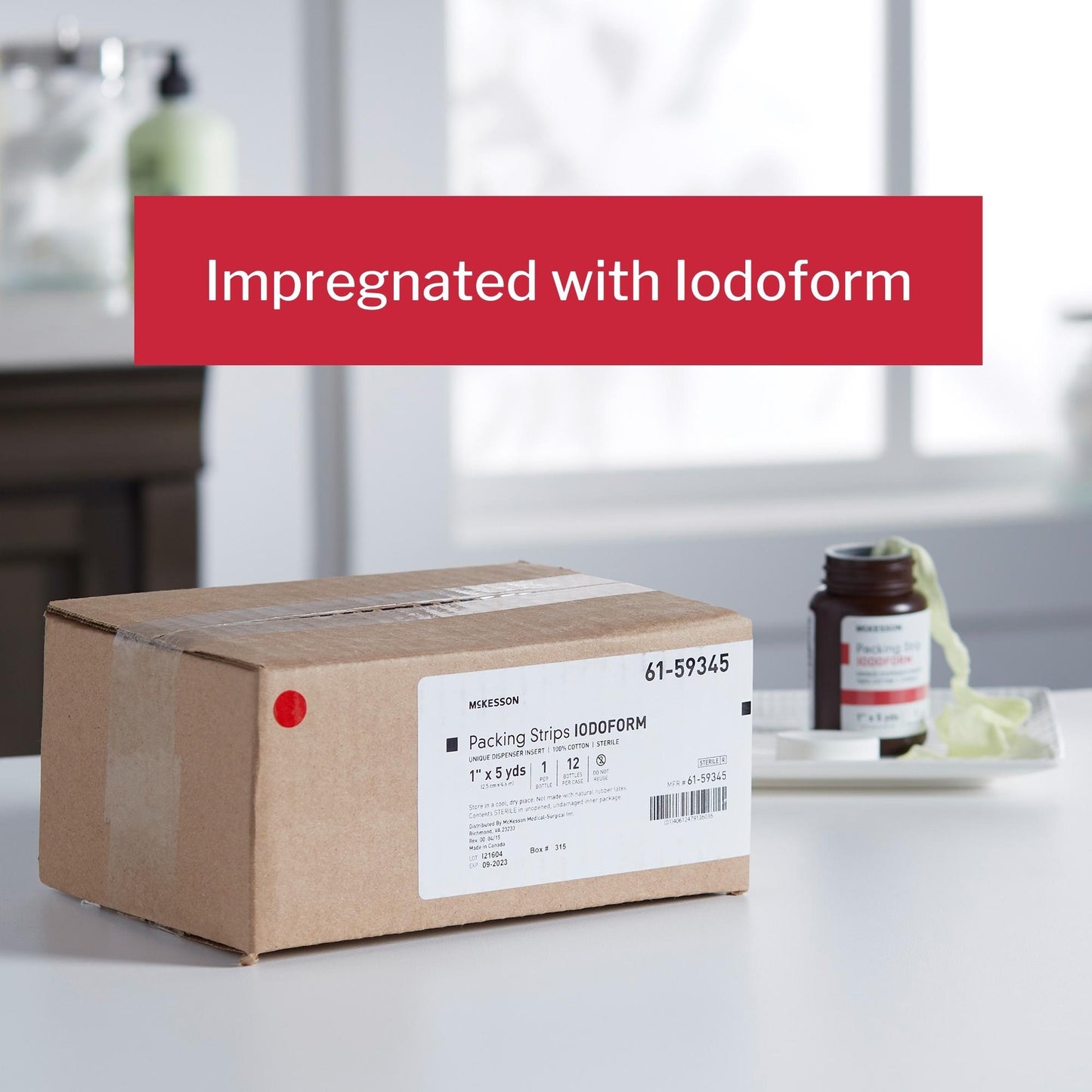 McKesson Iodoform Wound Packing Strip