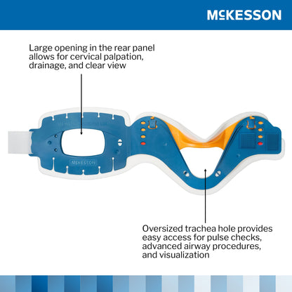McKesson Rigid Cervical Collar, One-Piece / Trachea Opening