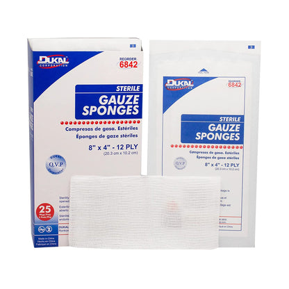 Dukal™ Sterile Gauze Sponge, 12-Ply