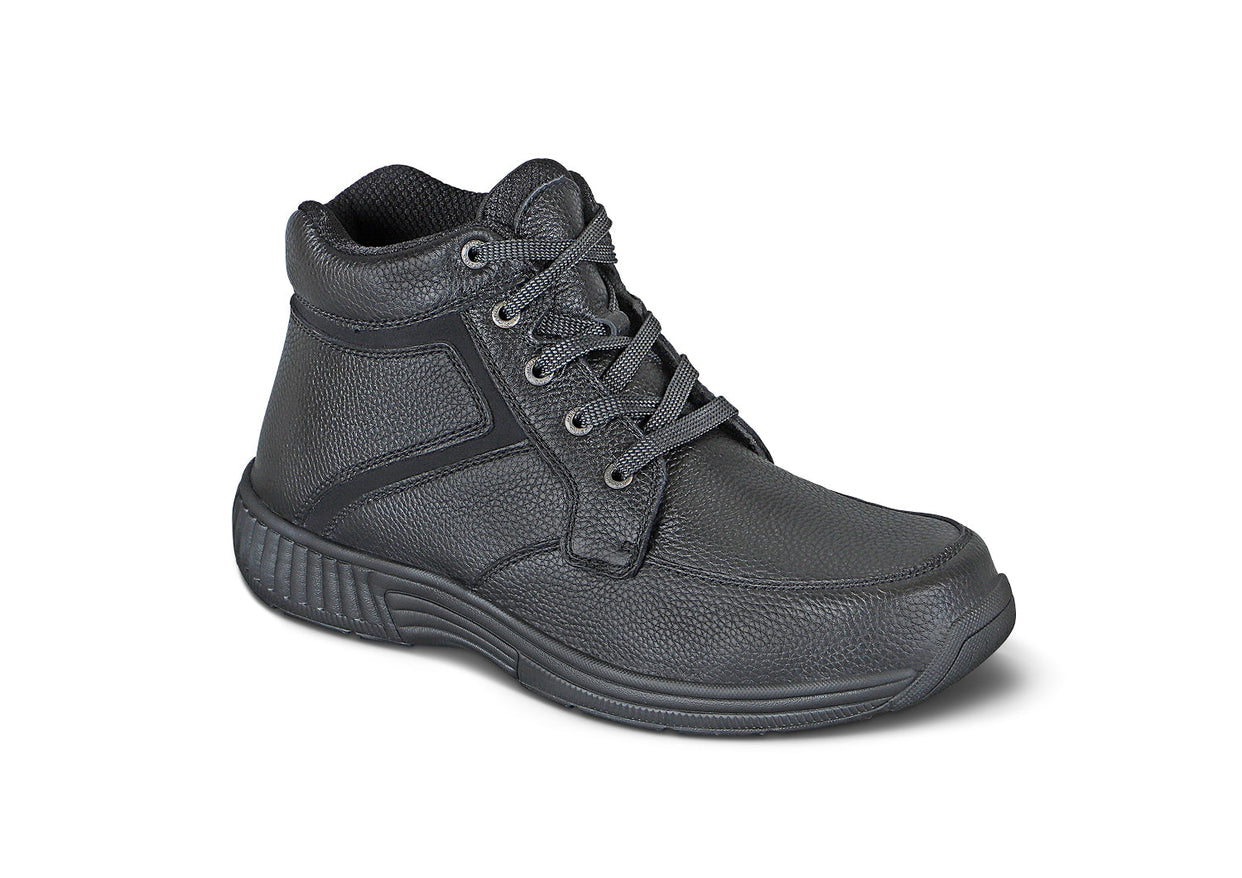 Highline Men's Boots, Black, angle view