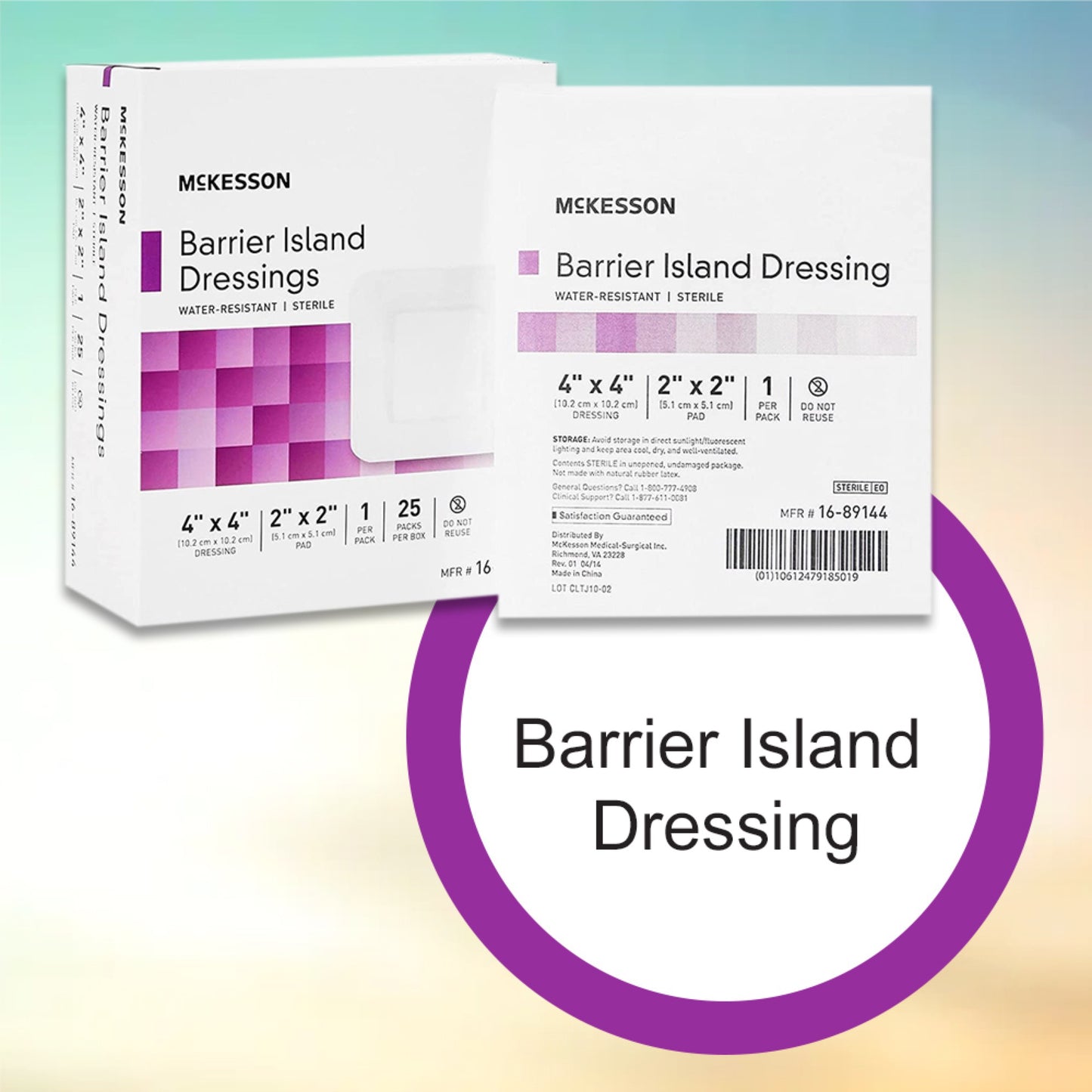 McKesson Composite Barrier Island Dressing