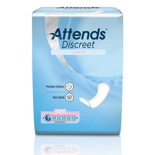 Attends Discreet Panty Liners 6" Long