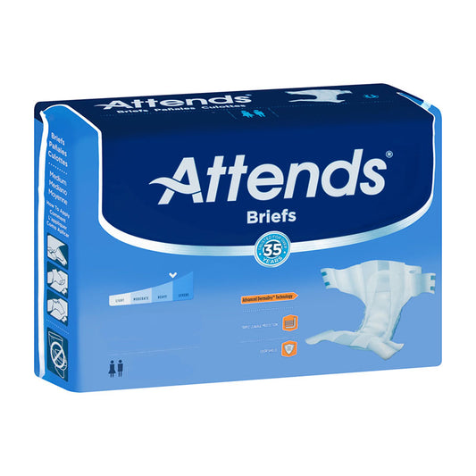 Attends DermaDry Advance Briefs Medium 32" - 44"