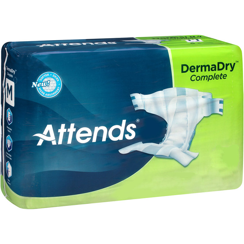 Attends DermaDry Complete Briefs Medium 32" - 44"
