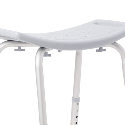 McKesson Aluminum Bath Bench Without Backrest, 15.5 – 19.5 Inch