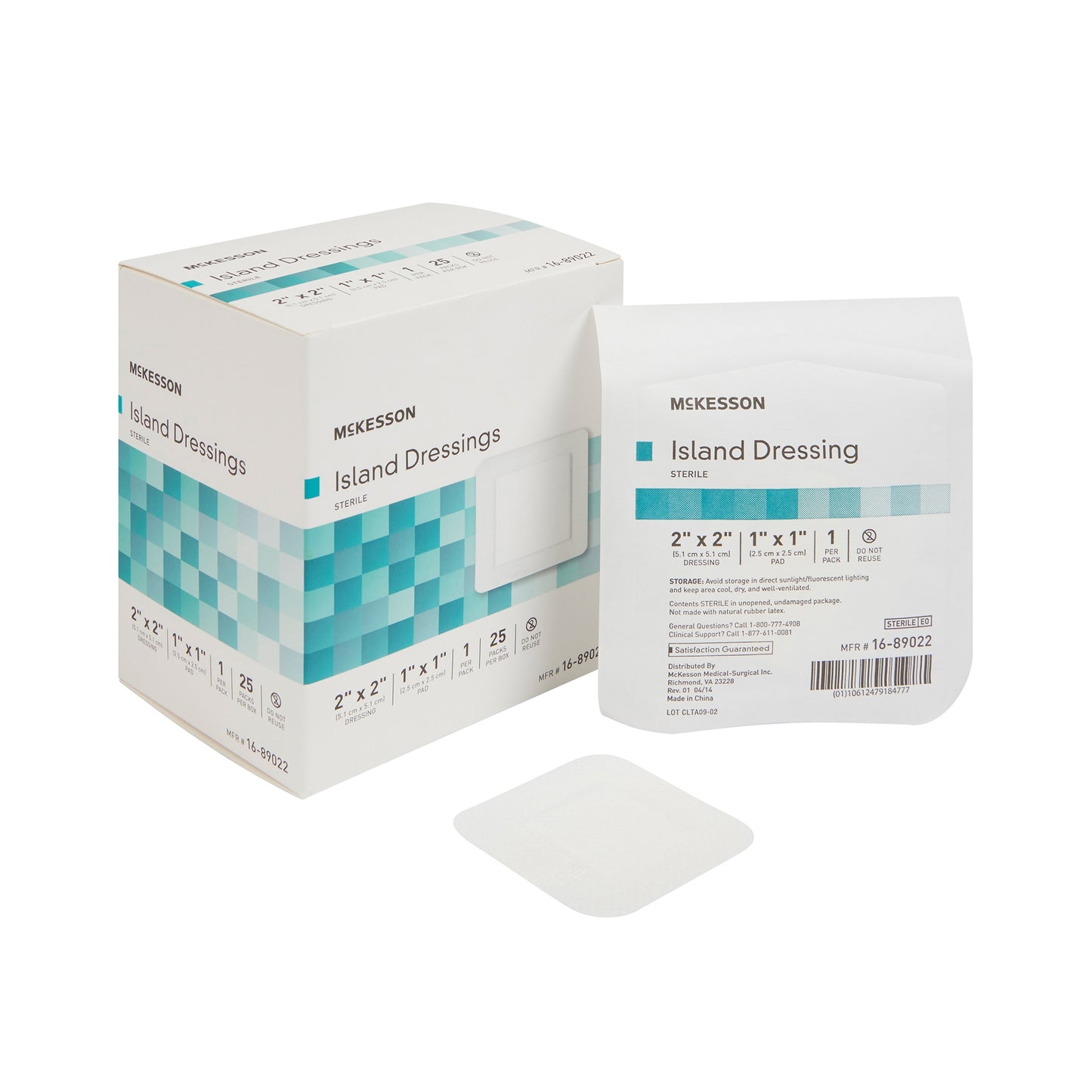 McKesson Adhesive Dressing, 2 x 2 Inch