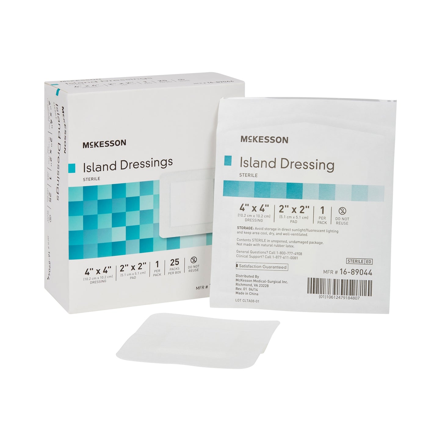 McKesson Adhesive Dressing, 4 x 4 Inch