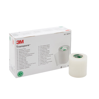 3M™ Transpore™ Plastic Medical Tape, 7 to 11 Yard Length