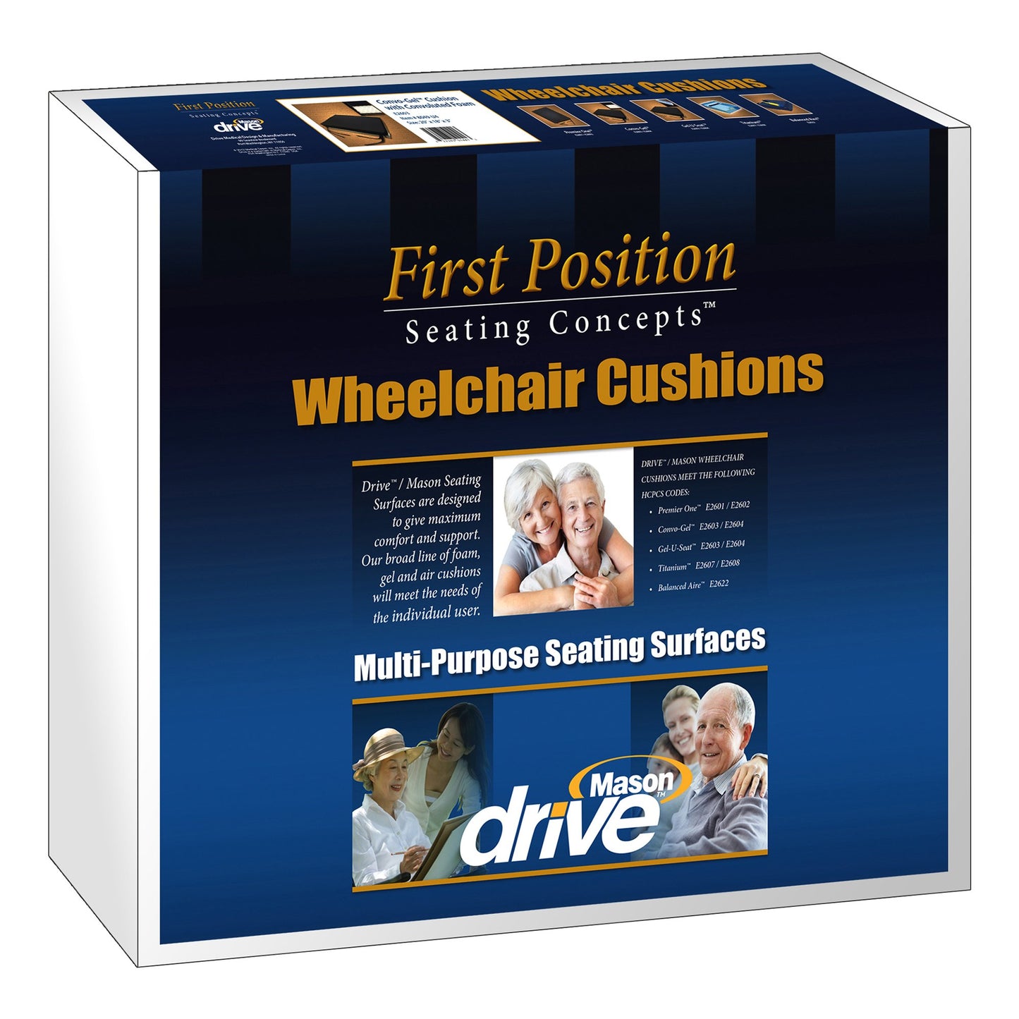 Drive™ Premier™ One Foam Cushion, 18 x 16 x 3 Inch