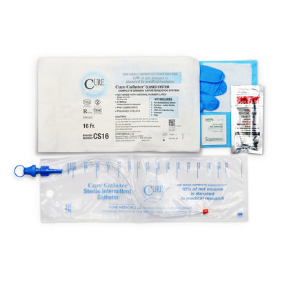 Cure Catheter™ Intermittent Catheter Kit, Unisex / Straight Tip