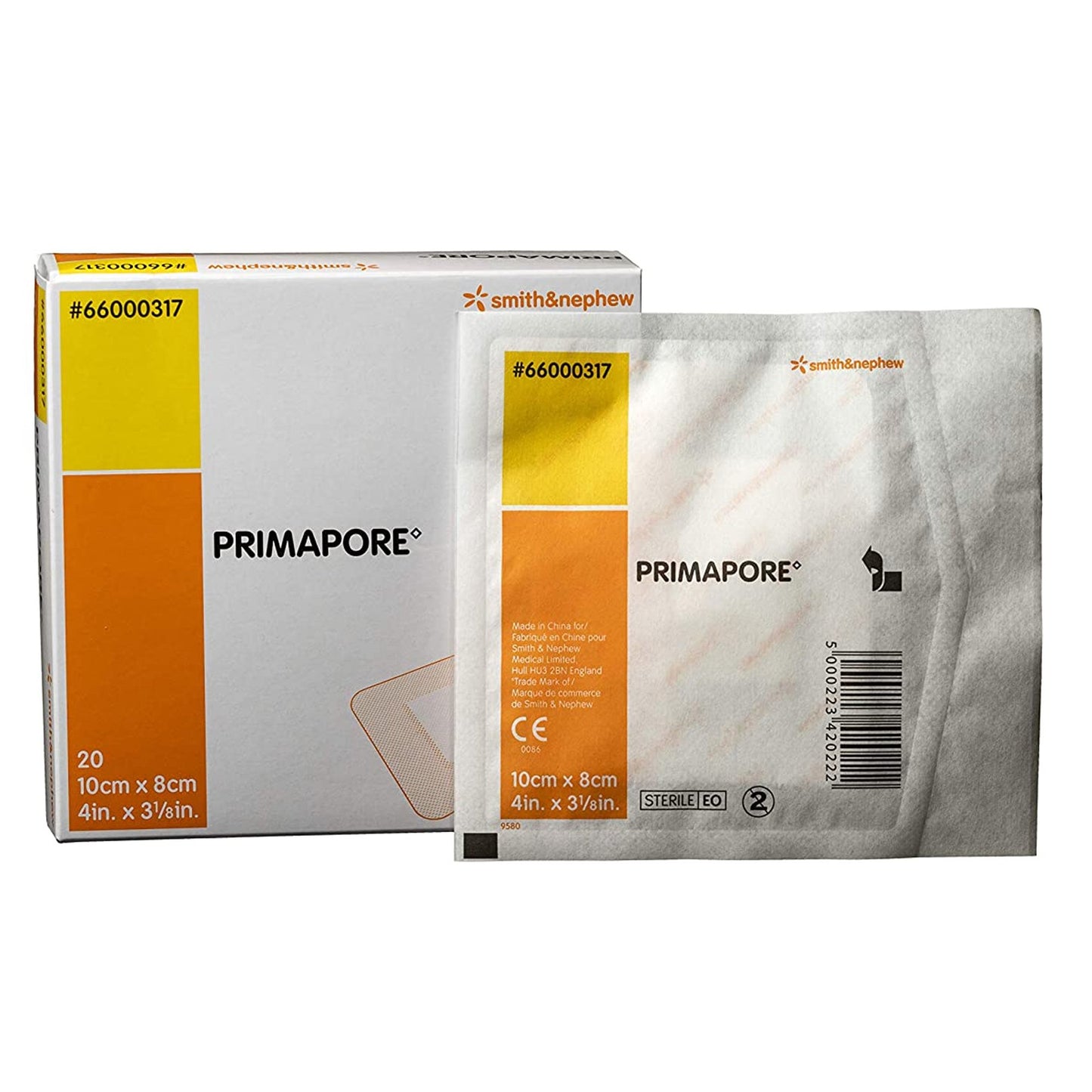 Primapore Adhesive Dressing, White