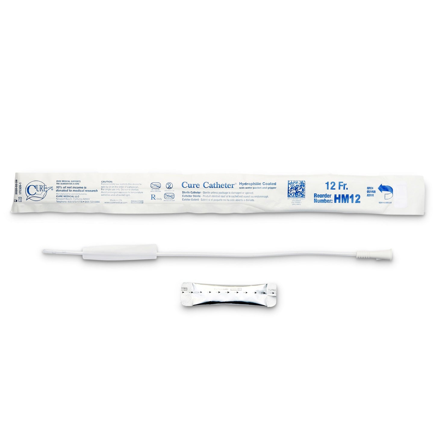 Cure Catheter™ Urethral Catheter, 12 Fr.