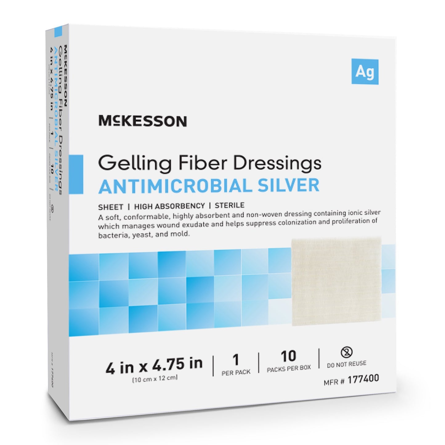 McKesson Silver Gelling Fiber Dressing