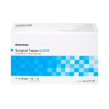 McKesson Silk-Like Cloth Medical Tape, White
