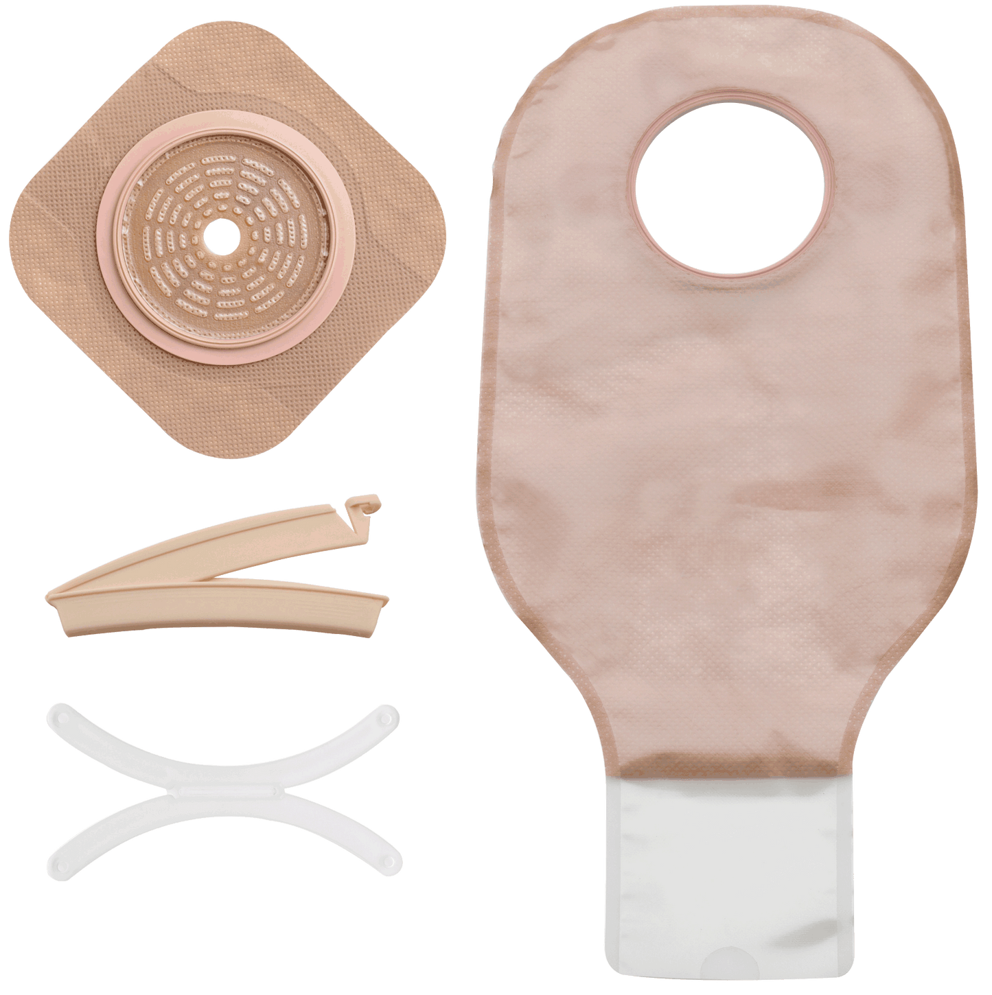 New Image Two-Piece Drainable Colostomy/Ileostomy Kit 5 Count Lock N Roll