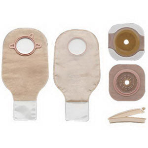 New Image Two-Piece Drainable Colostomy/Ileostomy Kit 5 Count Clamp