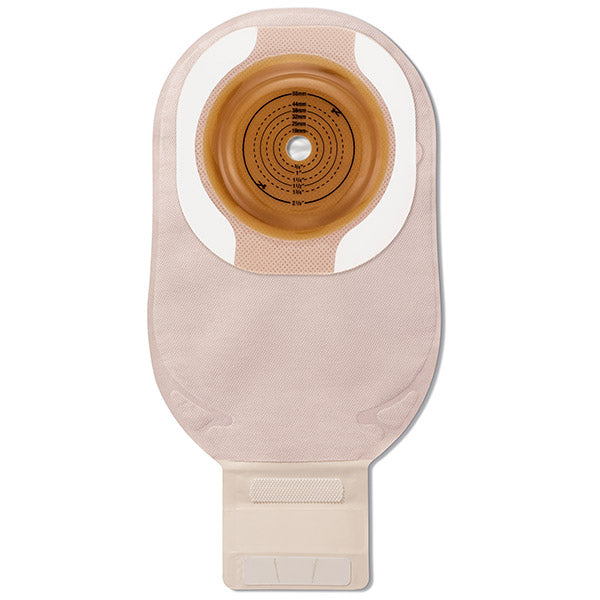 Premier Convex Flextend Drain Pouch with Belt Tab and Tape Border Transparent Lock n Rol 5 Count