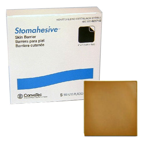 Stomahesive Skin Barrier without Starter Hole 4" x 4"