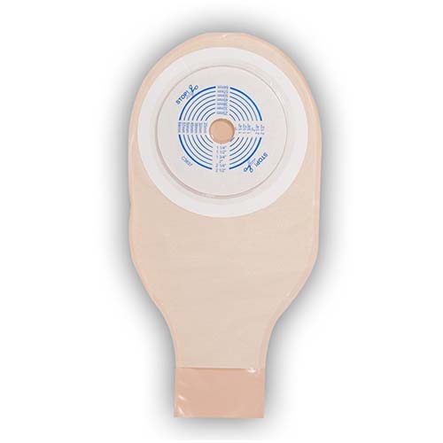 ActiveLife One-Piece Drainable Pouch Cut-to-Fit 3/4" to 2-1/2" with Durahesive Plus Opaque 10 Count