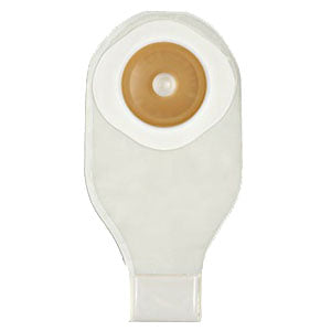 Esteem One-Piece Drainable 4" (100mm) Transparent Standard With InvisiClose Tail Closure With Stomahesive Cut-to-Fit