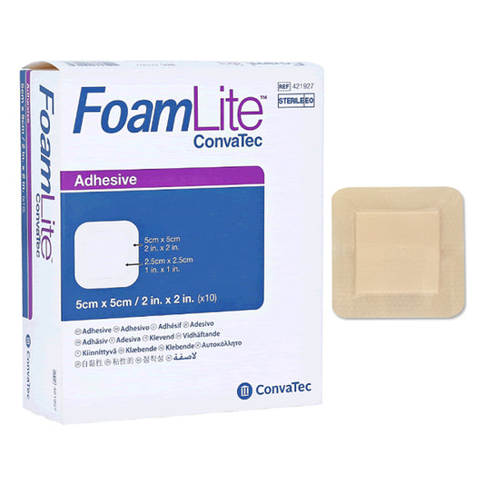 FoamLite Convatec Foam Dressing Square 2" x 2"