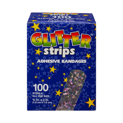 Glitter™ Stat Strip® Design Adhesive Strip, 3/4 x 3 Inch