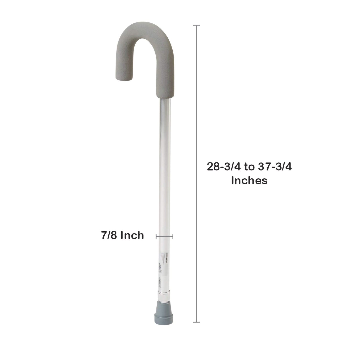McKesson Round Handle Cane, Aluminum