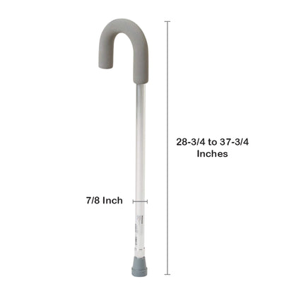 McKesson Round Handle Cane, Aluminum