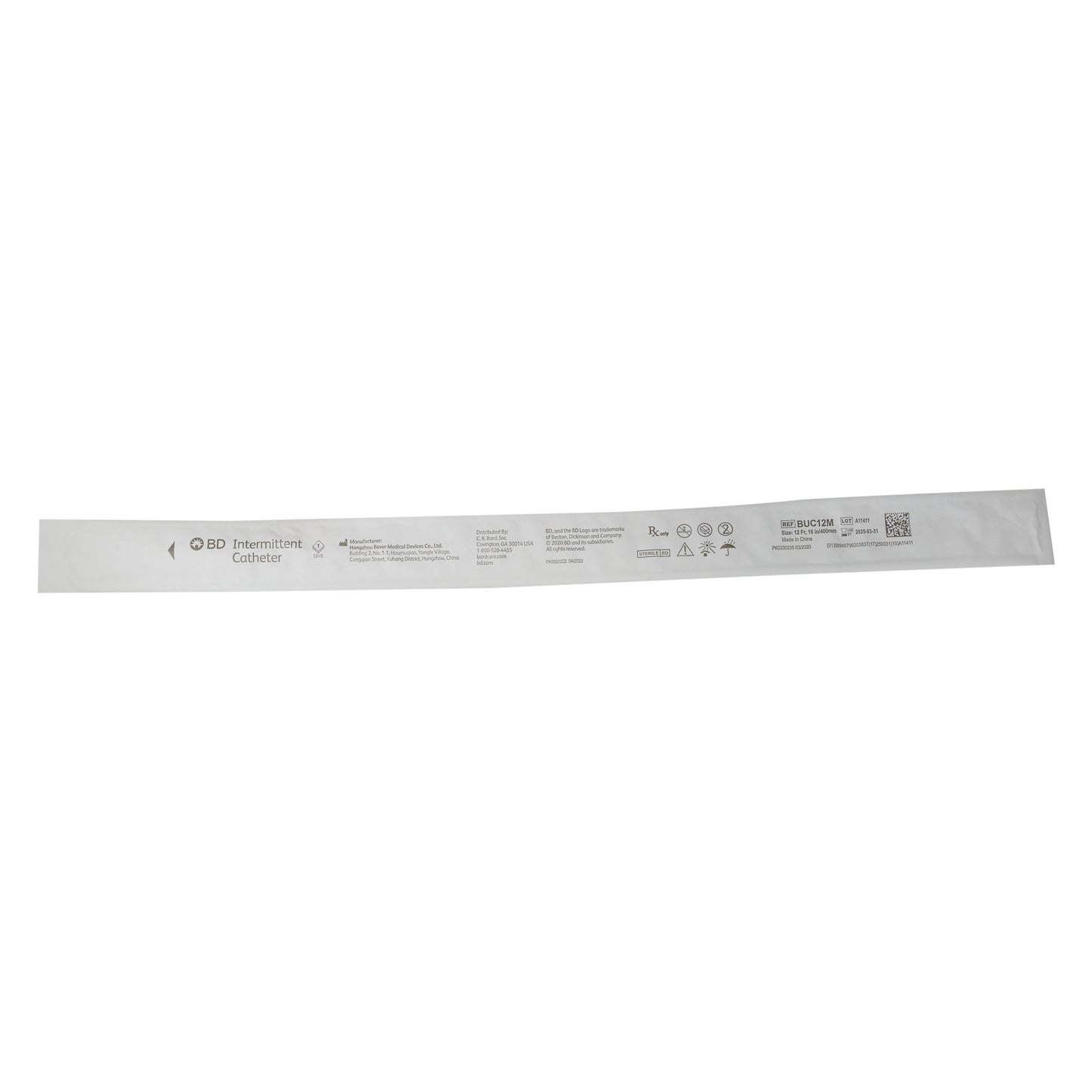 BD™ Uncoated PVC Urethral Catheter, Straight Tip
