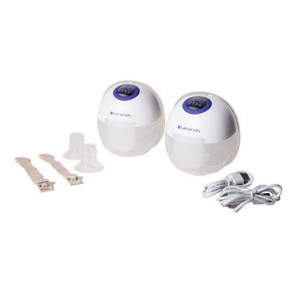Lansinoh® DiscreetDuo™ Wearable Breast Pump for Quiet Hands-Free Pumping