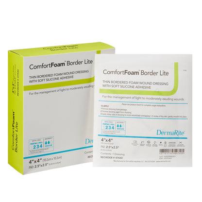 ComfortFoam™ Border Lite Thin Bordered Foam Wound Dressing