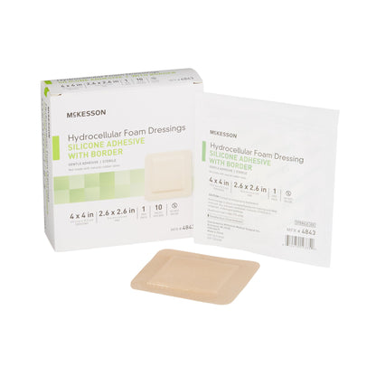 McKesson Silicone Adhesive with Border Silicone Foam Dressing