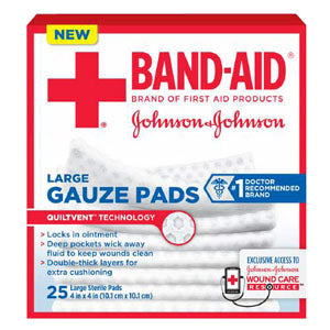 J & J Band-Aid First Aid Gauze Pads