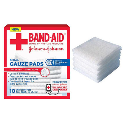J & J Band-Aid First Aid Gauze Pads